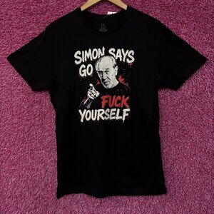 George Carlin Simon Says Funny Graphic T-Shirt Medium